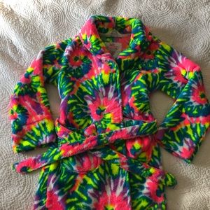 Justice tie-dye robe